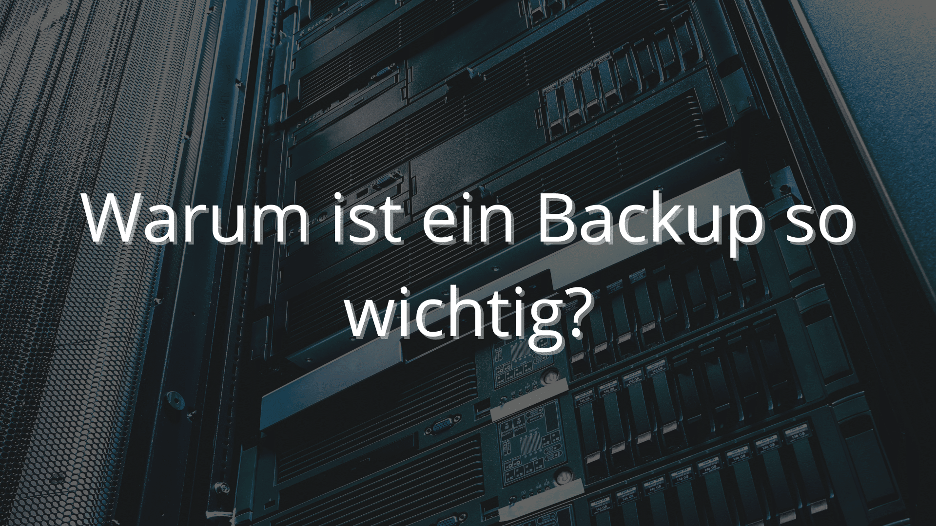 Serverschrank als Symbol für Backup