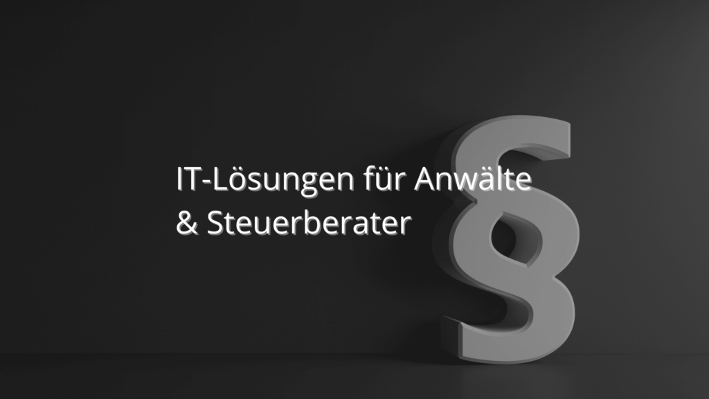 Paragraphensymbol zeigt IT-Lösungen für Anwälte & Steuerberater.