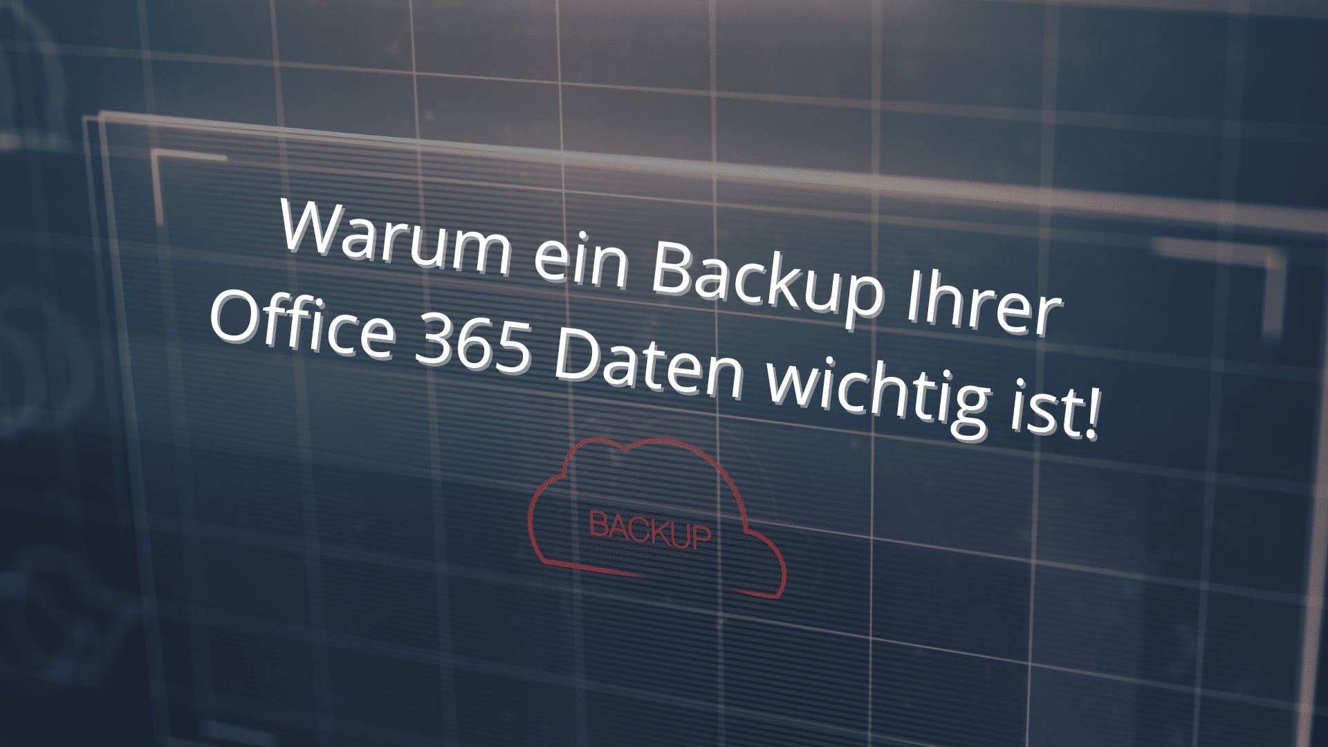Rasterbild mit Wolkensymbol für Office 365 Backup.