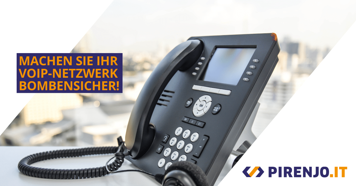 VoIP-Telefon als Teil eines VoIP-Netzwerks.